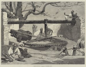 Egypt as it is, a Sakieh in Middle Egypt by Charles Auguste Loye